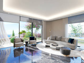 Villa Rose, Quark Studio Architects Quark Studio Architects Modern living room