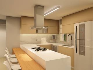 Apartamento ML, Monteiro Inc. Monteiro Inc. Small kitchens