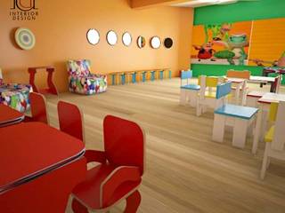 Kids Entertainment zone of a premium club in kolkata, Rashi Agarwal Designs Rashi Agarwal Designs غرف الرضع بلاط