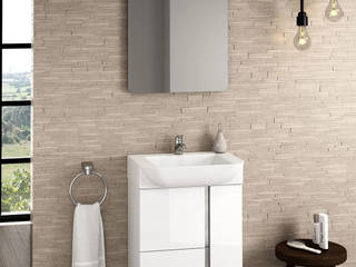 Muebles de baño con fondo reducido para pequeños espacios, Balnearianweb Balnearianweb Modern style bathrooms Wood Wood effect