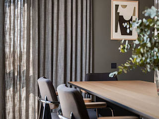 На одной волне, Design Studio Yuriy Zimenko Design Studio Yuriy Zimenko Scandinavian style dining room Wood Beige