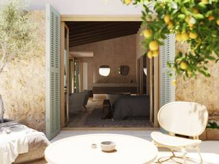 Wabi Sabi en Mallorca, ponyANDcucoBYgigi ponyANDcucoBYgigi Rustic style bedroom