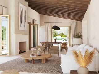 Wabi Sabi en Mallorca, ponyANDcucoBYgigi ponyANDcucoBYgigi Rustic style living room