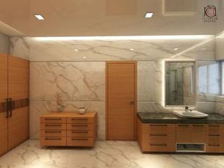 3D Image In Toilet, Rashi Agarwal Designs Rashi Agarwal Designs Balcony Tiles