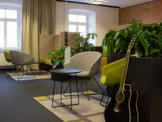 Loungebereich für Büroräumlichkeiten, Hammer & Margrander Interior GmbH Hammer & Margrander Interior GmbH Ruang Komersial