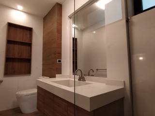 Baño de Principal, rzoarquitecto rzoarquitecto Phòng tắm phong cách tối giản