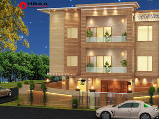Residence- Mathura, H S AHUJA & ASSOCIATES H S AHUJA & ASSOCIATES Habitações multifamiliares
