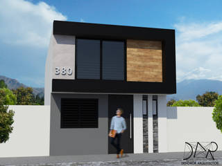 REMODELACION Y AMPLIACION CASA 4 MTS DE FRENTE CON ROOF GARDEN, Dehonor Arquitectos Dehonor Arquitectos Small houses