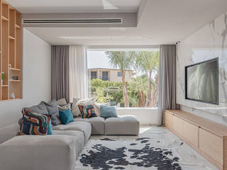 Villa M&G, manuarino architettura design comunicazione manuarino architettura design comunicazione Modern living room White