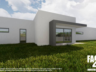Moradia Unifamiliar T3@Lamego Factor4D - Arquitetura, Consultadoria & Gestão Casas modernas