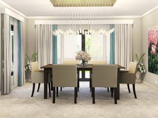 3D Design of Luxury apartment , RV Dezigns RV Dezigns Comedores de estilo mediterráneo