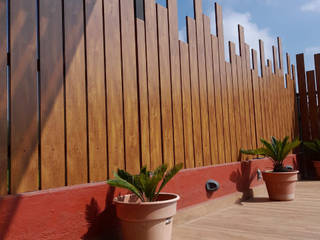 Duela U en terrazas!!!, Lamitec SA de CV Lamitec SA de CV Patios & Decks Metal Wood effect
