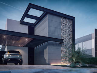 Projeto de arquitetura e fachada residencial, Algodoal Arquitetura Algodoal Arquitetura Casas modernas