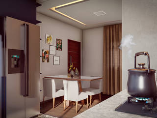 Cozinha residencial, Algodoal Arquitetura Algodoal Arquitetura Muebles de cocinas