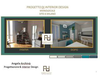 Restyling di un monolocale a Milano, Angela Archinà Progettazione & Interior Design Angela Archinà Progettazione & Interior Design