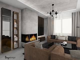 House in Earth's colours, BAYO Design Interior Design Studio BAYO Design Interior Design Studio Modern living room