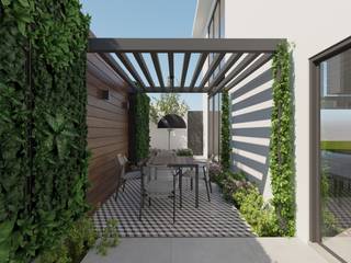 Anteproyecto residencial, MG estudio de arquitectura MG estudio de arquitectura Garden لکڑی Wood effect