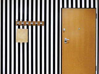 Projeto 98 | Hall Alta de Lisboa, maria inês home style maria inês home style Mediterranean corridor, hallway & stairs