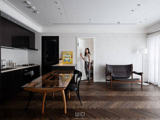 Belle Journée寓邸, WID建築室內設計事務所 Architecture & Interior Design WID建築室內設計事務所 Architecture & Interior Design Modern living room