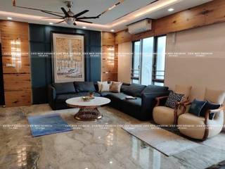 Luxury High-Rise Penthouse, Cee Bee Design Studio Cee Bee Design Studio Living room