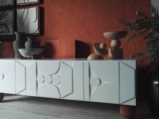 Tv Ünitesi Yenileme & Kendinden Vernikli Boya Nasıl Uygulanır? , dekorbeti / Betül Özbir dekorbeti / Betül Özbir Modern Oturma Odası