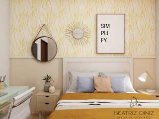 Quarto MN, Beatriz Diniz Interiores Beatriz Diniz Interiores Small bedroom MDF