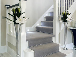 Painted Redwood Pine Staircase, Multi-Turn Ltd Multi-Turn Ltd Stairs Wood White