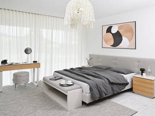 Uma casa jovem e elegante com assinatura ANTARTE, ANTARTE ANTARTE Modern style bedroom