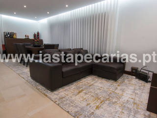 Casa Particular, Vila Nova de Gaia, IAS Tapeçarias IAS Tapeçarias Ruang Keluarga Modern Tekstil Amber/Gold