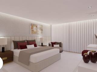 Projeto - Design de Interiores - Suite Principal FR, Areabranca Areabranca Quartos modernos