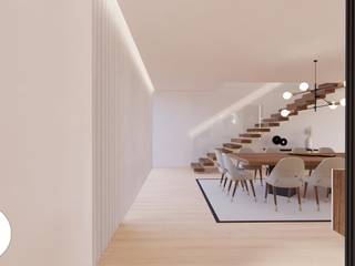 Projeto - Arquitetura de Interiores - Sala FR, Areabranca Areabranca Salas de jantar modernas