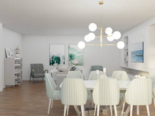 Projeto Penthouse, Ginkgo Design Studio Ginkgo Design Studio Livings modernos: Ideas, imágenes y decoración Mármol