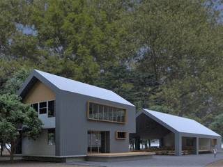 Campamento en USA - Con Arq. Mariana Zepeda, Arquitecto Rafael Viana Balbi - CDMX + Rio de Janeiro Arquitecto Rafael Viana Balbi - CDMX + Rio de Janeiro Log cabin Aluminium/Zinc