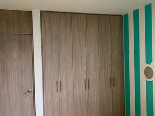 DISEÑO DE ESPACIOS Y ARQUITECTURA INTERIOR , Moss arquitectura y mobiliario SAS Moss arquitectura y mobiliario SAS Girls Bedroom Engineered Wood Transparent