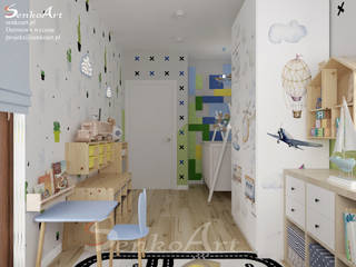 Projekt pokoju dziecięcego, Senkoart Design Senkoart Design Pokój dla chłopca Kompozyt drewna i tworzywa sztucznego Zielony
