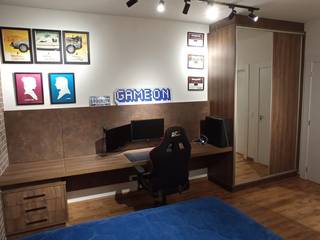 Quarto Jovem Gamer, it Studio it Studio Dormitorios de estilo moderno