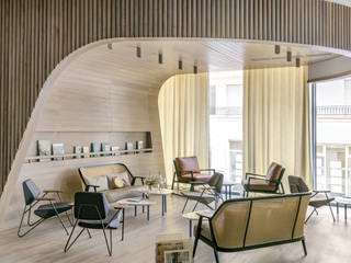 Un hôtel lifestyle au décor méditerranéen contemporain, Studio Catoir Studio Catoir Bedrijfsruimten