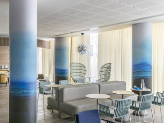 Un hôtel lifestyle au décor méditerranéen contemporain, Studio Catoir Studio Catoir Bedrijfsruimten