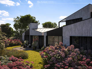 Contemporary Country House & Landscaping, MacAusland Design MacAusland Design Casas de campo