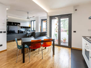 Ristrutturazione appartamento di 85 mq a Roma, zona Casal de’ Pazzi, Facile Ristrutturare Facile Ristrutturare Moderne Wohnzimmer