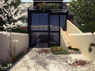 Reabilitação de Edifício Habitação Unifamiliar T4 - Antagonic Revival, Office of Feeling Architecture, Lda Office of Feeling Architecture, Lda Single family home Aluminium/Zinc