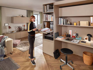 Fixação segura de prateleiras extraíveis, Blum Portugal Blum Portugal Modern Study Room and Home Office Cupboards & shelving