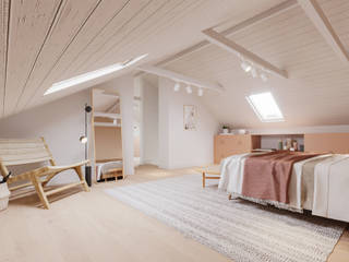 A Casa Magnólia, Rima Design Rima Design Quartos escandinavos