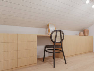 Closet da Casa Magn´ólia Rima Design Scandinavian style dressing room Renovação, reabilitação, remodelação, casa pequena, renovação de casa pequena, remodelação de casa pequena, reabilitação de casa pequena