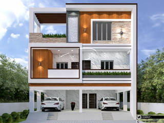 Mr. Jothiranjan residence, V R Arch Studio V R Arch Studio Вілли