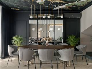 Nowy dom Koniecznych – realizacja. Zdjęcia: Tom Kurek, Ambience. Interior Design Ambience. Interior Design Modern dining room