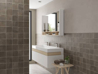 Argile, Equipe Ceramicas Equipe Ceramicas Modern style bathrooms Tiles Brown