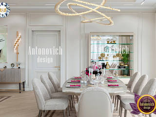 FUTURISTIC HOME INTERIOR BY LUXURY ANTONOVICH DESIGN, Luxury Antonovich Design Luxury Antonovich Design Їдальня