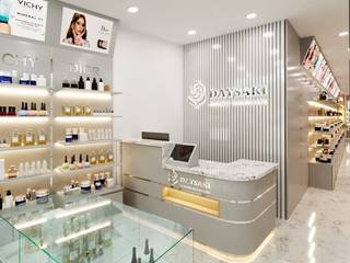 Dự án showroom mỹ phẩm tích hợp spa Daysaki, Anviethouse Anviethouse Ticari alanlar Kontraplak