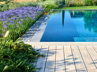 Piscina in Val di Chiana, Fabiano Crociani - Landscape&Gardendesign Fabiano Crociani - Landscape&Gardendesign Jardines rústicos